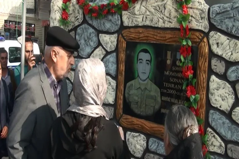 Göyçayda şəhidin xatirəsinə tikilmiş bulaq kompleksinin açılışı olub