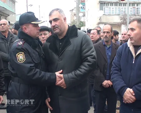 Ramil Usubov Nardaranda şəhid olmuş polis serjantının hüzr mərasimində iştirak edib - FOTO