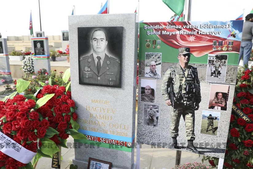 Vətən müharibəsi şəhidinin məzarı ziyarət olunub