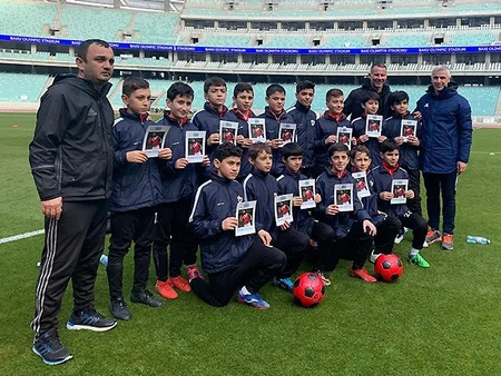 Rayan Giqqz Bakı Olimpiya Stadionunda - FOTO