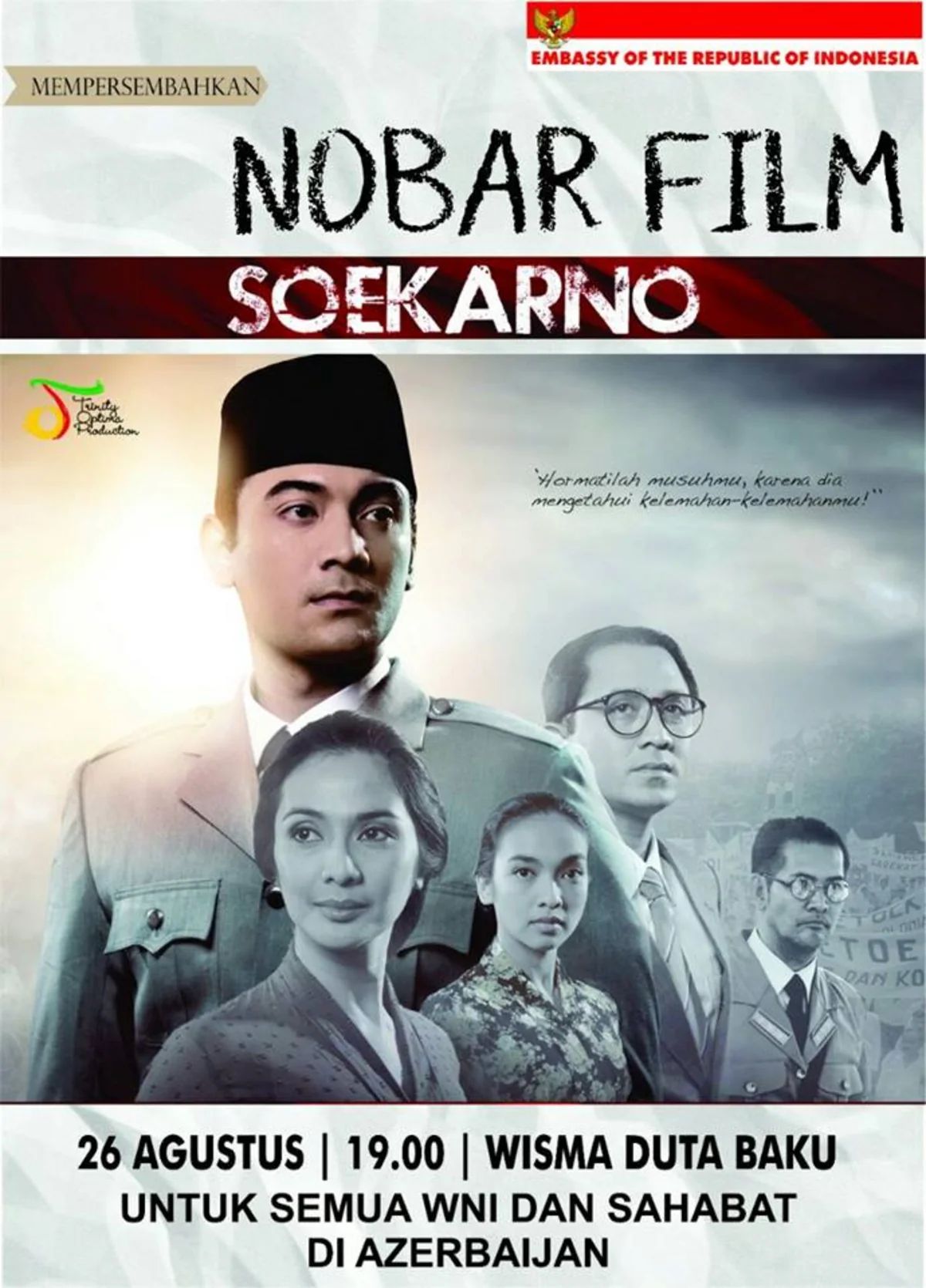 Film about founder of modern Indonesia will be shown in Baku