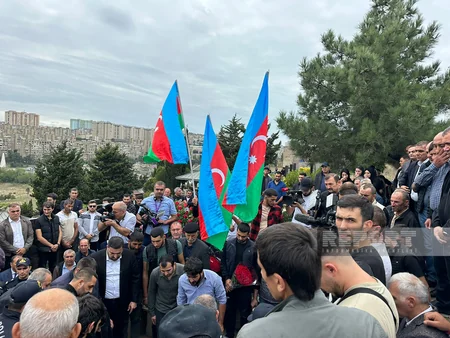 Erməni terroru nəticəsində həlak olan polis serjantı dəfn olunub - YENİLƏNİB-2