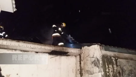 Oğuzda körpələr evi-uşaq bağçasında yanğın söndürülüb - YENİLƏNİB