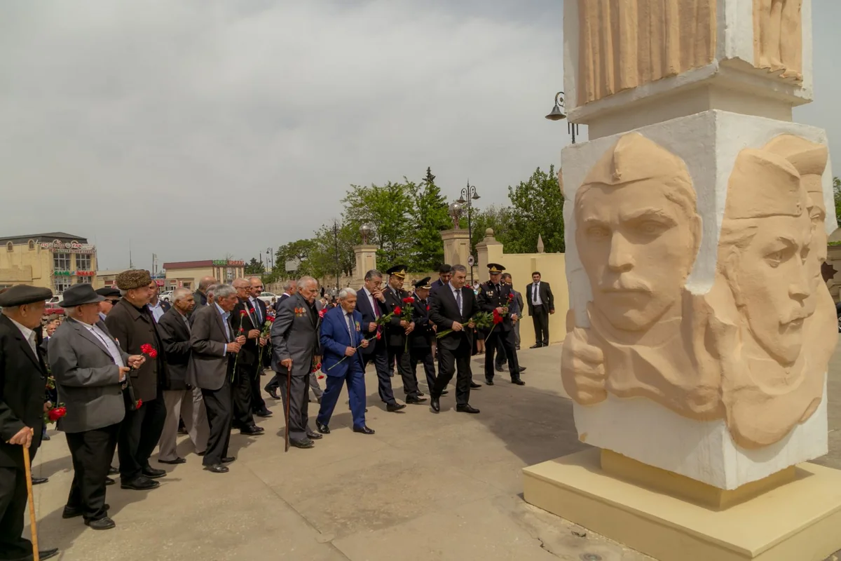 Salyanda 9 may - Qələbə Günü qeyd edilib - FOTO