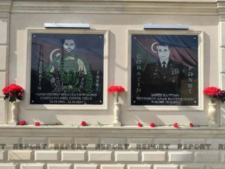 Sumqayıtda iki şəhidin xatirəsi əbədiləşdirilib
