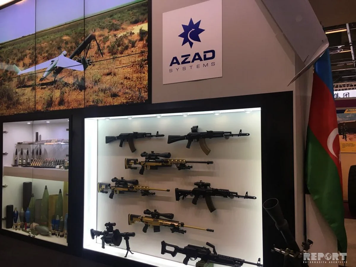 Azərbaycan istehsalı olan hərbi məhsullar Parisdə nümayiş etdirilir