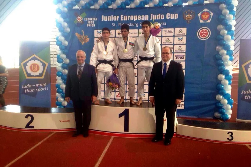 Azərbaycan cüdoçusu Rusiyada qızıl medal qazanıb - FOTO
