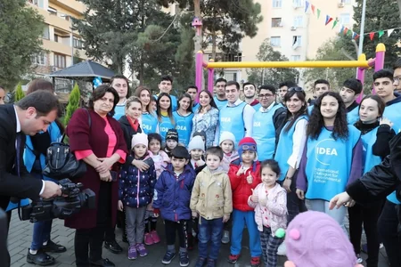 Bizim həyət layihəsi çərçivəsində abadlaşdırılan növbəti həyət istifadəyə verilib - FOTO