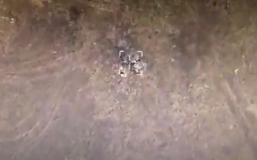 Enemy's Grad missile launcher shelling Barda and Tartar destroyed