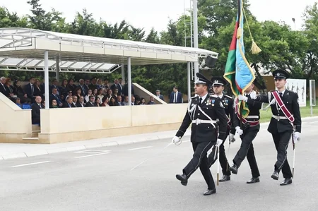 Ceremony to transfer soldiers from active military service to reserve units held at military unit of State Security Service