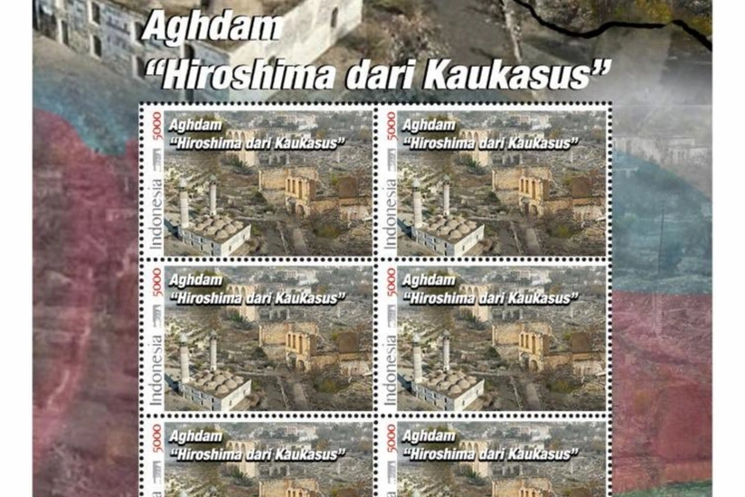 Indonesia Postal Service Company issues postage stamp dedicated to Aghdam city