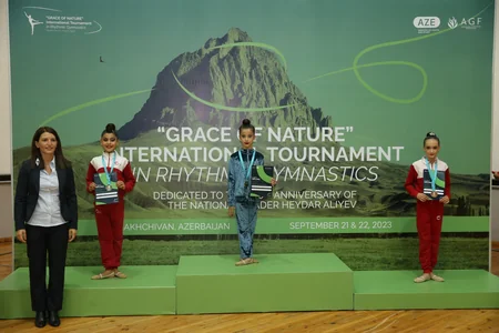 Naxçıvanda bədii gimnastika üzrə beynəlxalq turnir keçirilib