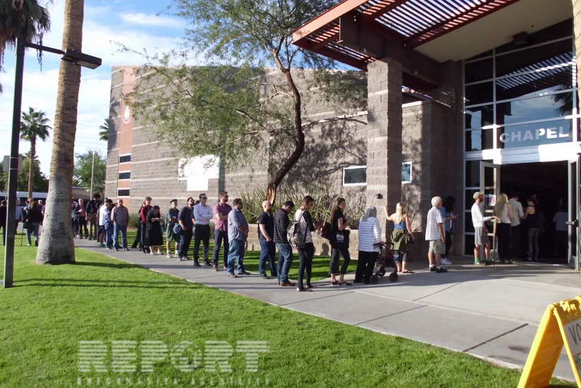 ABŞ-ın Arizona ştatında prezident seçkiləri - VİDEO - FOTOREPORTAJ