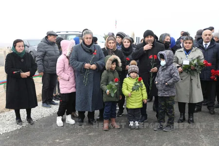 Tombstone monument for martyred journalist Maharram Ibrahimov unveiled