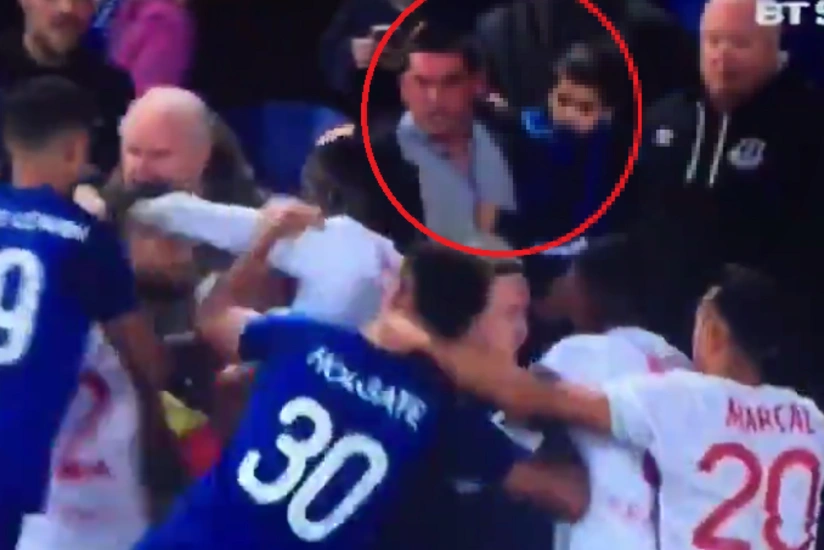 Avropa Liqası matçında futbolçular arasında dava düşüb