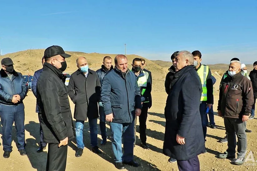 AAYDA-nın sədri M2 magistralında aparılan işlərlə tanış olub