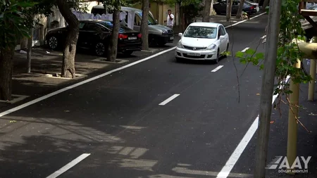 Nərimanovda uzunluğu 470 metrdən çox olan yolun təmiri başa çatıb
