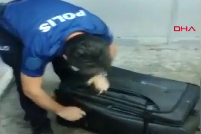 Житель Грузии попытался пронести девушку в Турцию в чемодане - ВИДЕО