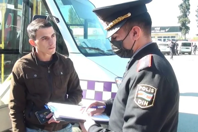 Xaçmazda ictimai nəqliyyatda qaydaları pozanlar cərimələnib