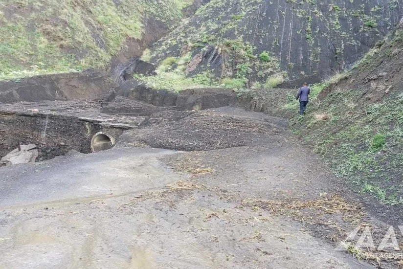 Quba-Xınalıq yolu boyunca hərəkət bərpa olunub