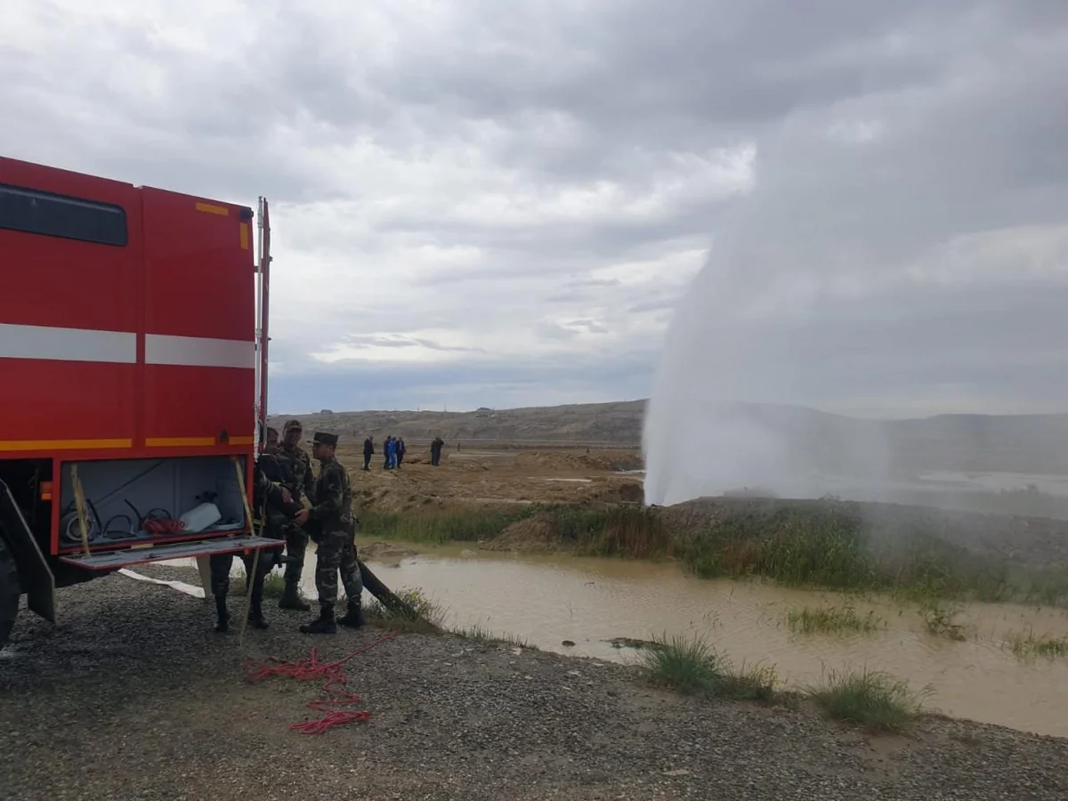 На магистральном водопроводе Кура-Баку произошла авария