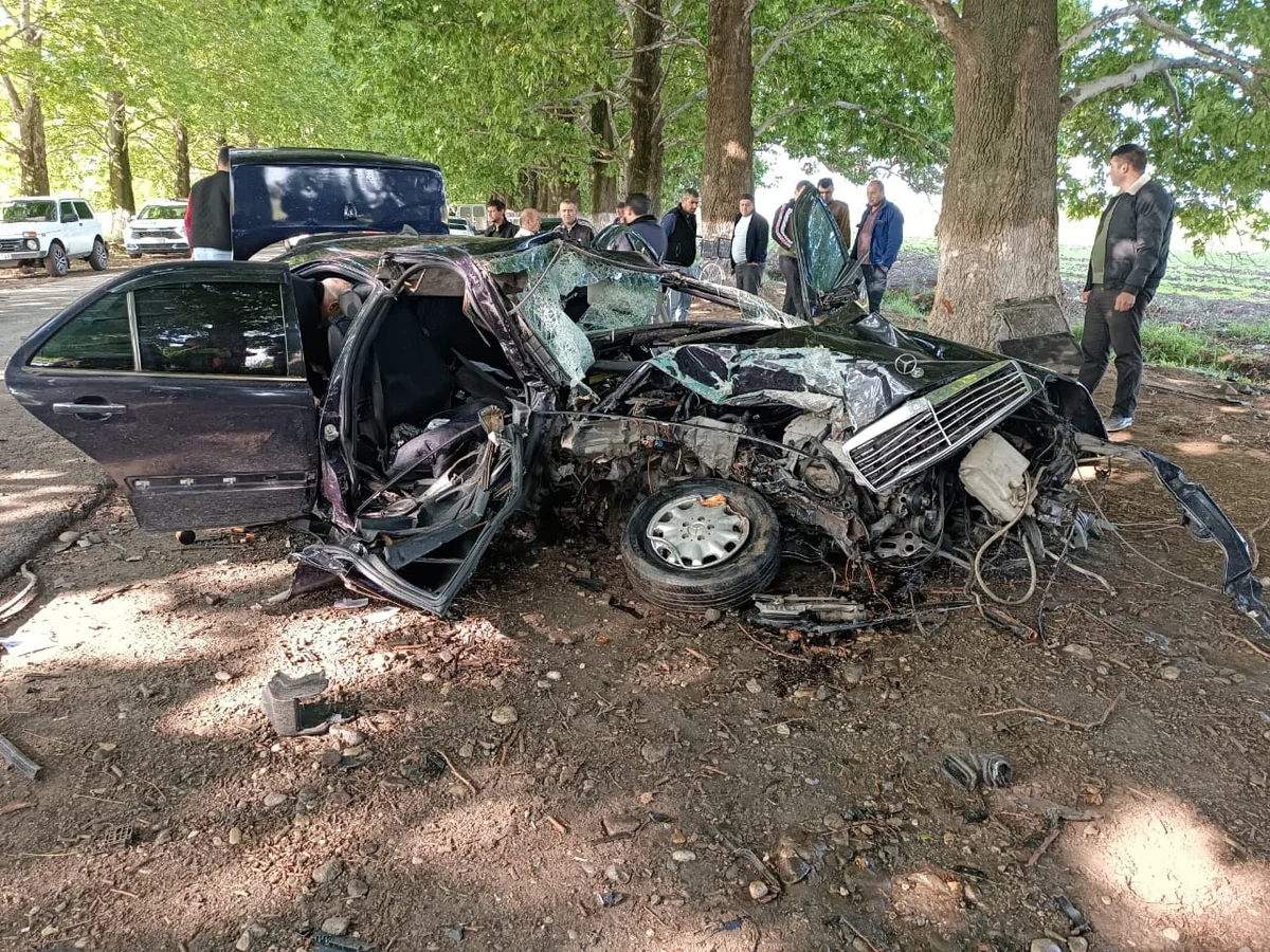 Goranboyda avtomobil ağaca çırpılıb, iki nəfər ölüb - YENİLƏNİB