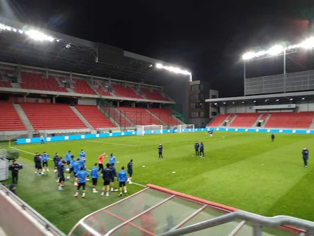 Azərbaycan millisi Slovakiya ilə oyundan öncə son məşqinə çıxıb