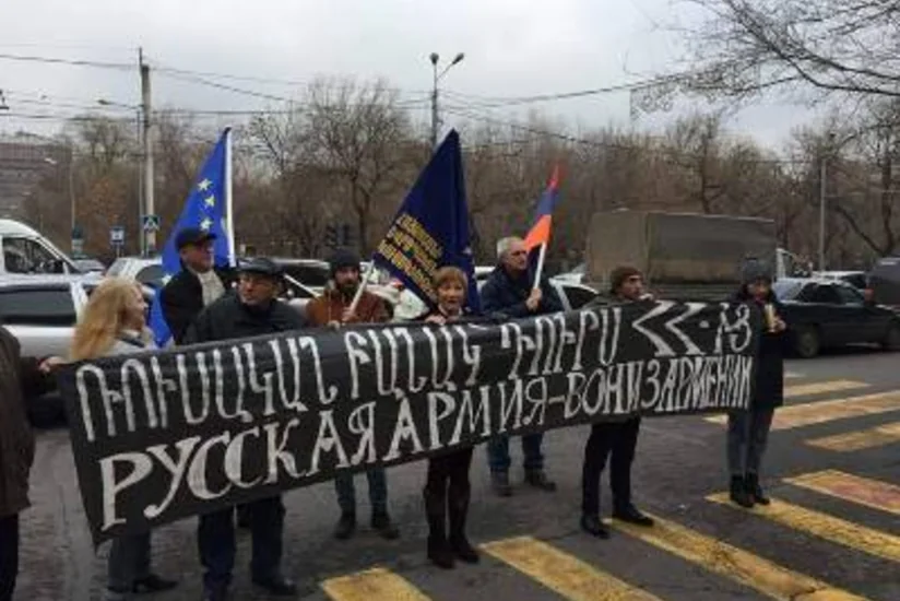 У российской военной базы в Армении состоится акция протеста