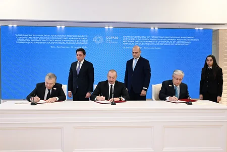 Bakıda Azərbaycan, Qazaxıstan və Özbəkistan prezidentlərinin üçtərəfli görüşü olub - YENİLƏNİB-2