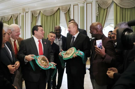 President Ilham Aliyev receives participants of 55th Convention of World Boxing Council