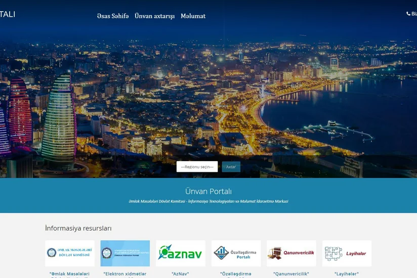Azərbaycanın ilk rəsmi Ünvan Portalı ictimaiyyətə təqdim olunub