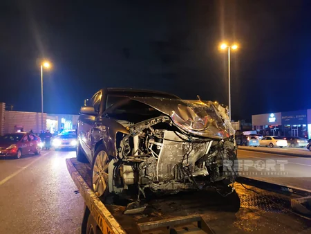 Bakıda zəncirvari yol qəzası olub, bir nəfər ölüb, dörd nəfər xəsarət alıb - YENİLƏNİB