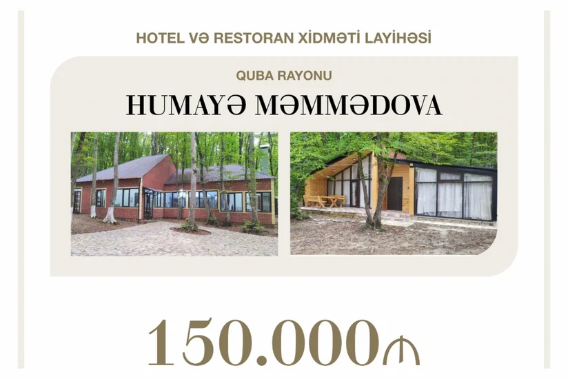 Qubada hotel və restoran layihəsinə 150 min manat güzəştli kredit verilib