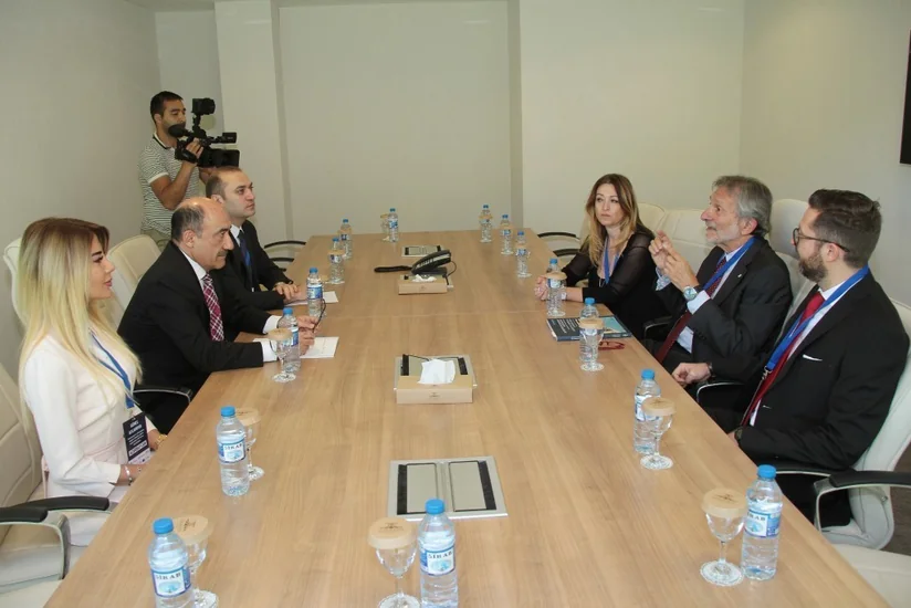 Əbülfəs Qarayev Avropa Tarixi Termal Şəhərlər Assosiasiyasının prezidenti ilə görüşüb