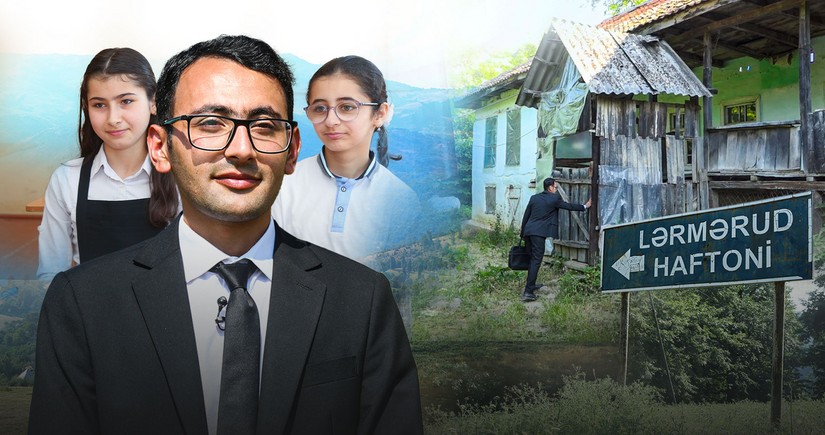 Ucqar kənddə gələcək yazan gənc müəllim: işıq saçan sinifdə talelər aydınlanır - VİDEOREPORTAJ