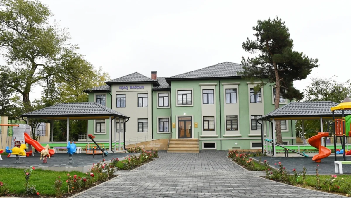 Azerbaijani president inaugurates orphanage-kindergarten in Shamakhi
