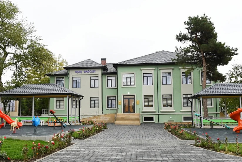 Azerbaijani president inaugurates orphanage-kindergarten in Shamakhi