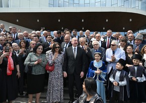 İlham Əliyevin sosial şəbəkə hesablarında Ağdam Muğam Mərkəzinin açılışından görüntülər paylaşılıb