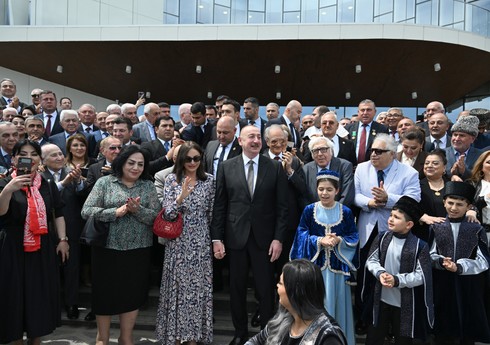 İlham Əliyevin sosial şəbəkə hesablarında Ağdam Muğam Mərkəzinin açılışından görüntülər paylaşılıb