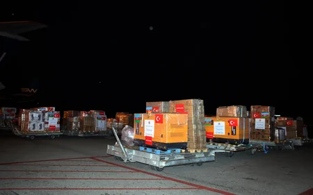 Another humanitarian aid plane leaves for Turkiye on instructions of Mehriban Aliyeva