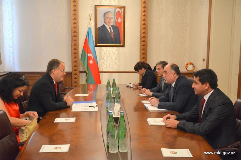 Elmar Mammadyarov receives Daniel Cristian Ciobanu, Ambassador of Romania to Azerbaijan