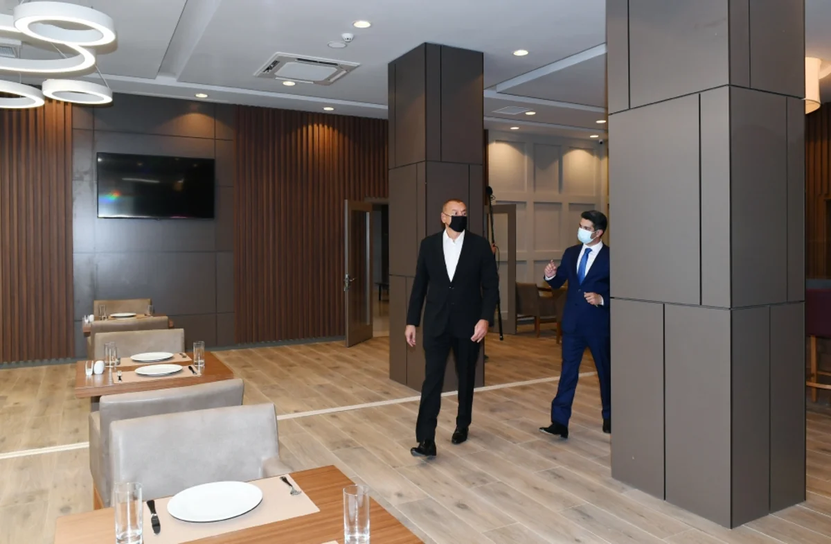 President Ilham Aliyev attends inauguration of Naftalan Central Sanatorium