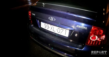 İşıqforun qırmızı işığından keçən mopedi avtomobil vurub, xəsarət alan var - FOTO - VİDEO