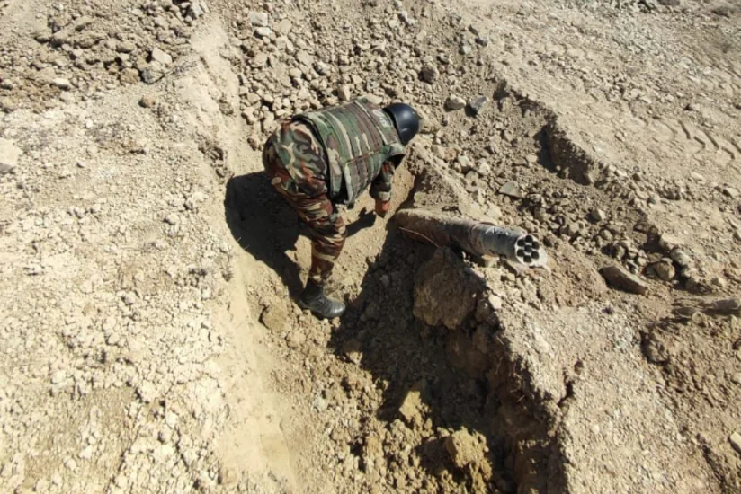 Xızıda “Qrad” mərmisi tapılıb