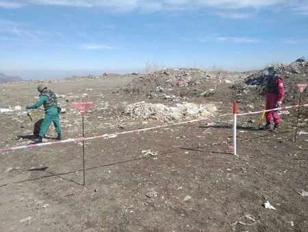 Daşkəsəndə qumbara və partladıcı tapıldı