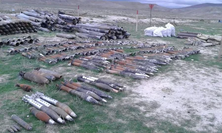 Xızıda daha 136 ədəd partlamamış hərbi sursat aşkarlanıb
