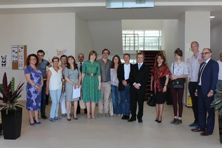 Fransalı dövlət xadimləri Bakı Fransız Liseyində olub