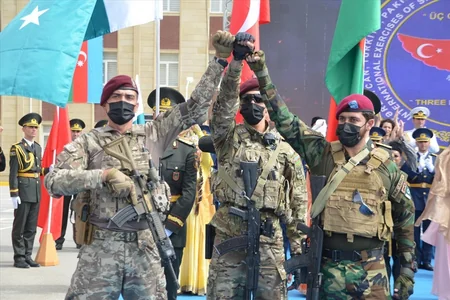 Footage from opening of Azerbaijan, Turkey, Pakistan special forces' exercises