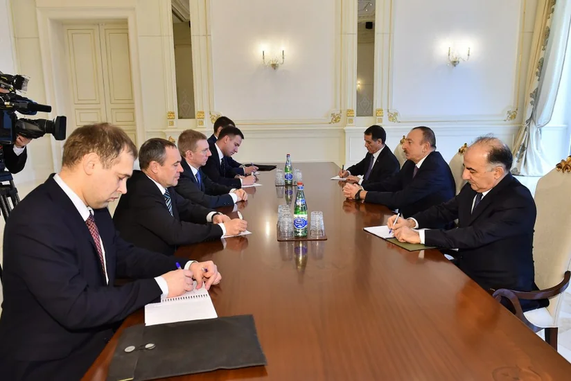President Ilham Aliyev received delegation led by Latvian Foreign Minister
