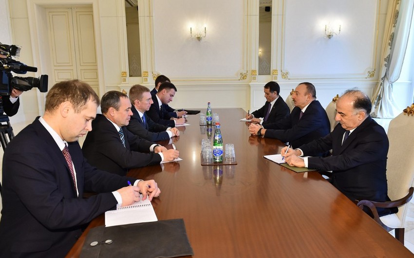 President Ilham Aliyev received delegation led by Latvian Foreign Minister